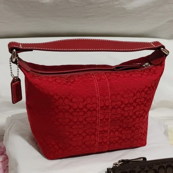 FIRM PRICE! Coach Y2K Signature Collection Mini Canvas/Leather Handbag/Wallet - Picture 2 of 16